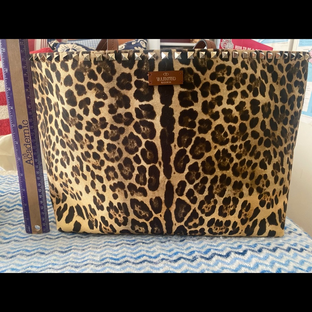 Valentino animal print tote